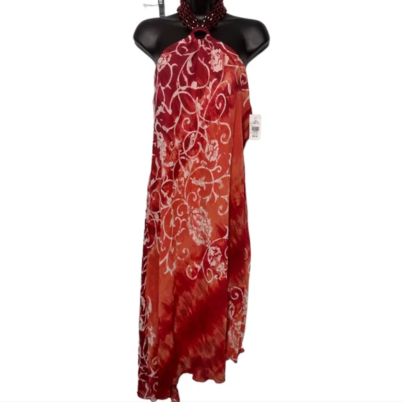 Rabbit Rabbit Rabbit Designs Beaded Neck Halter Dress Rabbit Rabbit Rabbit Designs Beaded Neck Halter Dress